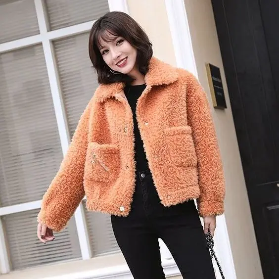 Women 2021 Autumn Winter Real Fur Coat Female Genuine Sheep Shearling Fur Jacket Ladies Casual Warm Outerwear Manteau Femme B622
Women 2021 Autumn Winter Real Fur Coat Female Genuine Sheep Shearling Fur Jacket Ladies Casual Warm Outerwear Manteau Femme B622