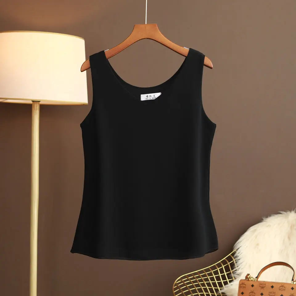 2021 New Summer Women Blouse Loose V-Neck Chiffon Shirt Female Sleeveless Blouse Oversized 6XL Shirts women tops and blouses Top
2021 New Summer Women Blouse Loose V-Neck Chiffon Shirt Female Sleeveless Blouse Oversized 6XL Shirts women tops and blouses Top