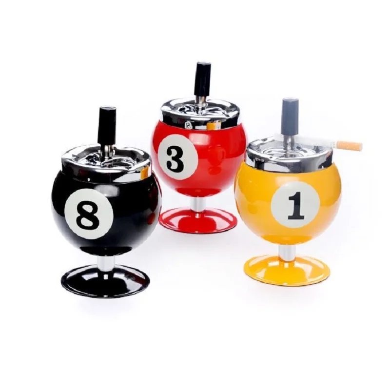 Pool Billiard Ball Design Ashtray Creative Blcak Portable Metal Ashtray For Pool House High Quality Billiards Accessories
Pool Billiard Ball Design Ashtray Creative Blcak Portable Metal Ashtray For Pool House High Quality Billiards Accessories