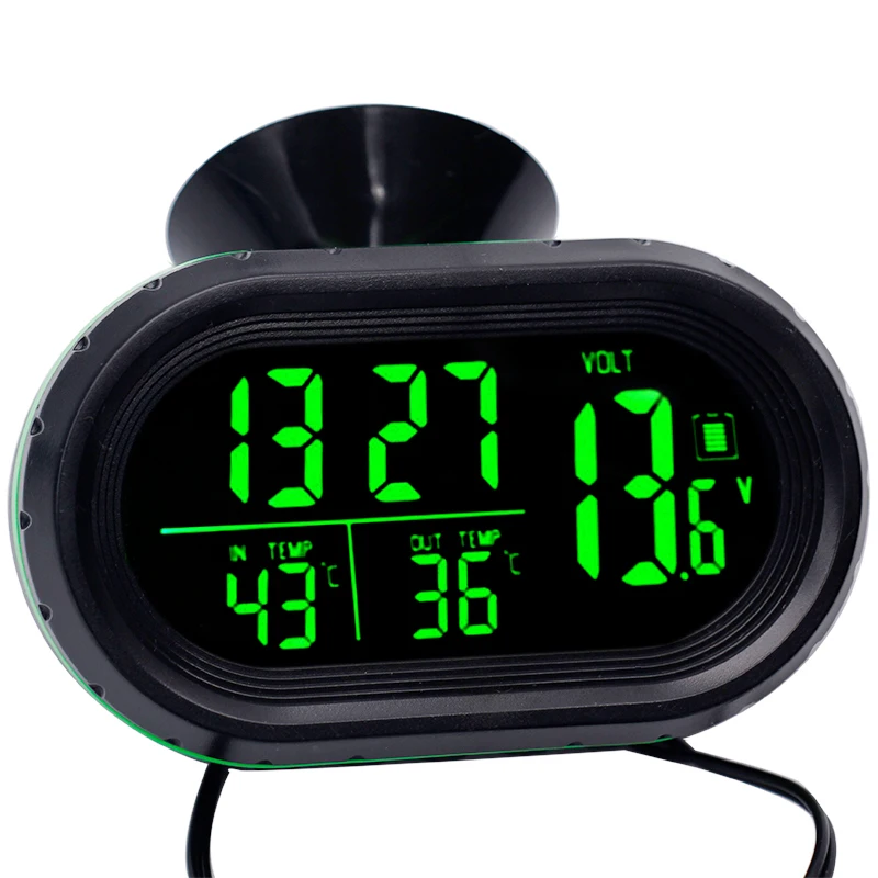 3 In 1 LED DC12V-24V Auto Vehicle Car Temperature Sensor Voltmeter Fahrenheit Car Digital Thermometer Digital Car Clock
3 In 1 LED DC12V-24V Auto Vehicle Car Temperature Sensor Voltmeter Fahrenheit Car Digital Thermometer Digital Car Clock
