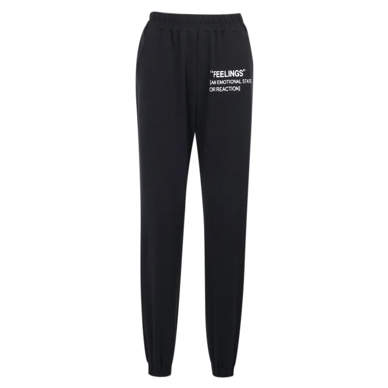 Mozision 2021 New Spring And Summer Fashion Solid Color Slim Fit Sports Loose Elastic Waist Letter Printed Pants For Women
Mozision 2021 New Spring And Summer Fashion Solid Color Slim Fit Sports Loose Elastic Waist Letter Printed Pants For Women