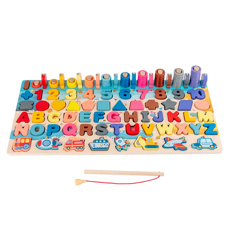 New Montessori Educational Wooden Toys for Kids Board Math Fishing Count Numbers Digital Shape Match Child Gift Puzzle Toy
New Montessori Educational Wooden Toys for Kids Board Math Fishing Count Numbers Digital Shape Match Child Gift Puzzle Toy