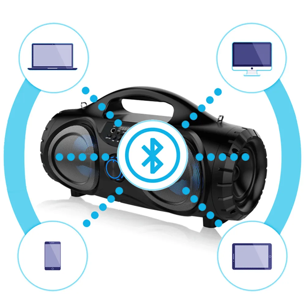 Bluetooth Speaker Surround Column for PC Computer High Power Bass Stereo Subwoofer Support AUX TF Card FM Radio with Microphone
Bluetooth Speaker Surround Column for PC Computer High Power Bass Stereo Subwoofer Support AUX TF Card FM Radio with Microphone