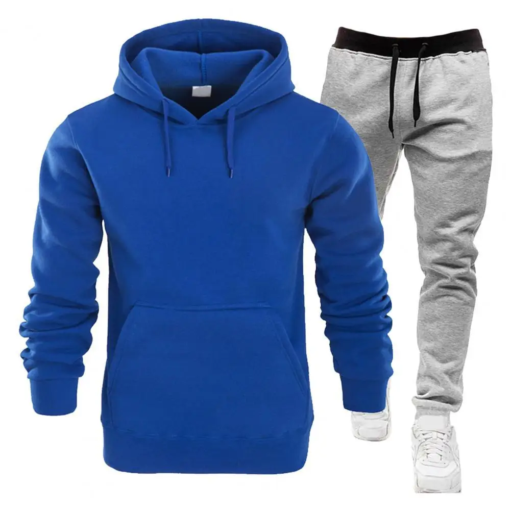 2 Pcs/Set tracksuit men Sport Suit Solid Color Drawstring Jogging Hooded Pullover Soft Sweatpants Suit for Men
2 Pcs/Set tracksuit men Sport Suit Solid Color Drawstring Jogging Hooded Pullover Soft Sweatpants Suit for Men