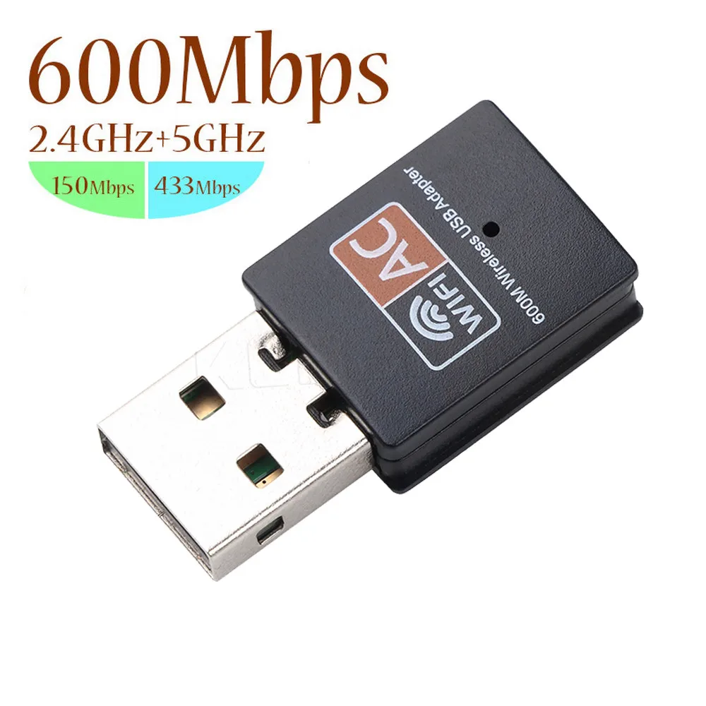 USB Wi-Fi адаптер 5,8 ГГц + 2,4 ГГц Wi-Fi приемник высокая скорость 600 Мбит/с Wi-Fi антенна беспроводная сетевая карта для ПК 802.11ac
USB Wi-Fi адаптер 5,8 ГГц + 2,4 ГГц Wi-Fi приемник высокая скорость 600 Мбит/с Wi-Fi антенна беспроводная сетевая карта для ПК 802.11ac
