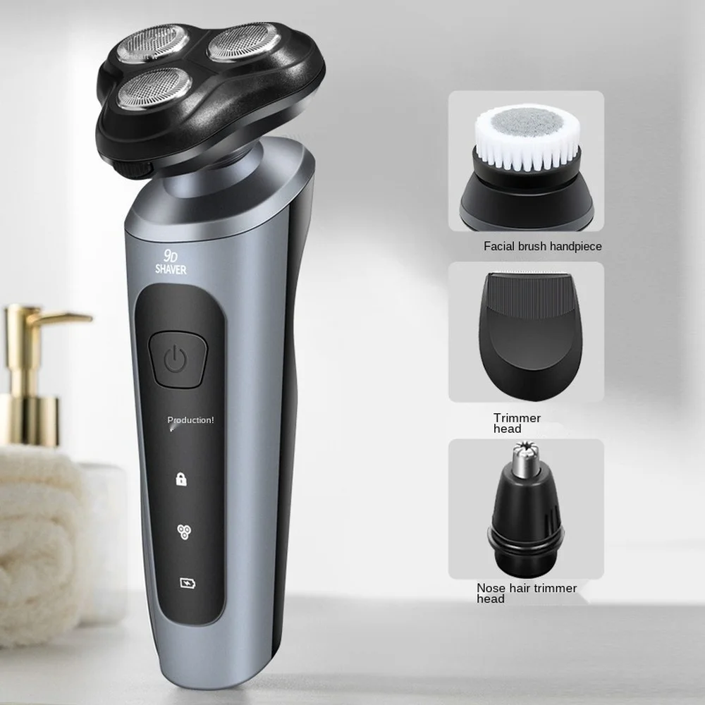 Portable Electric razor multi-function beard Nose Hair Device Clean faceSideburn Washable USB Rechargeable Men's shaver
Portable Electric razor multi-function beard Nose Hair Device Clean faceSideburn Washable USB Rechargeable Men's shaver