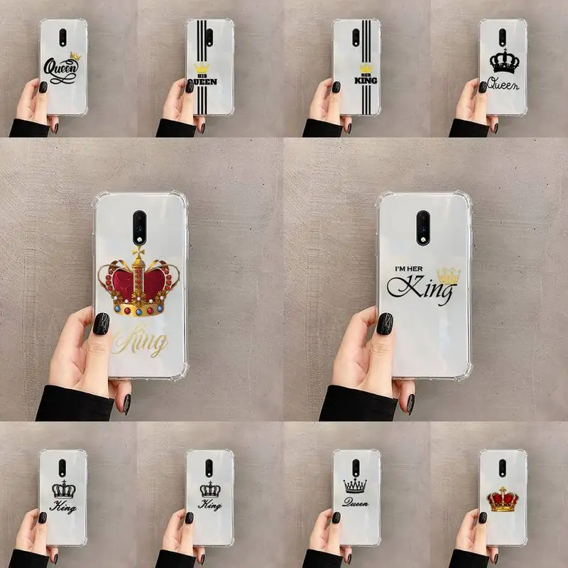 Crown Letter King Queen luxury Phone Case Transparent For OnePlus MEIZU MEITU M 7 8 9 16 17 T PRO XS moible bag
Crown Letter King Queen luxury Phone Case Transparent For OnePlus MEIZU MEITU M 7 8 9 16 17 T PRO XS moible bag