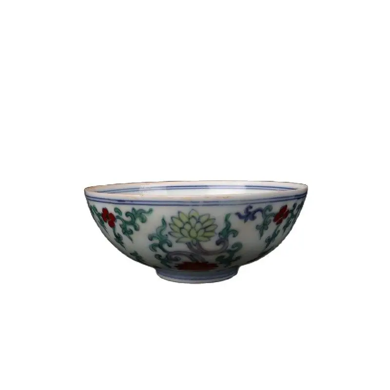 Chinese second-hand goods imitating Ming Chenghua thin tire bucket color flower pattern bowl
Chinese second-hand goods imitating Ming Chenghua thin tire bucket color flower pattern bowl