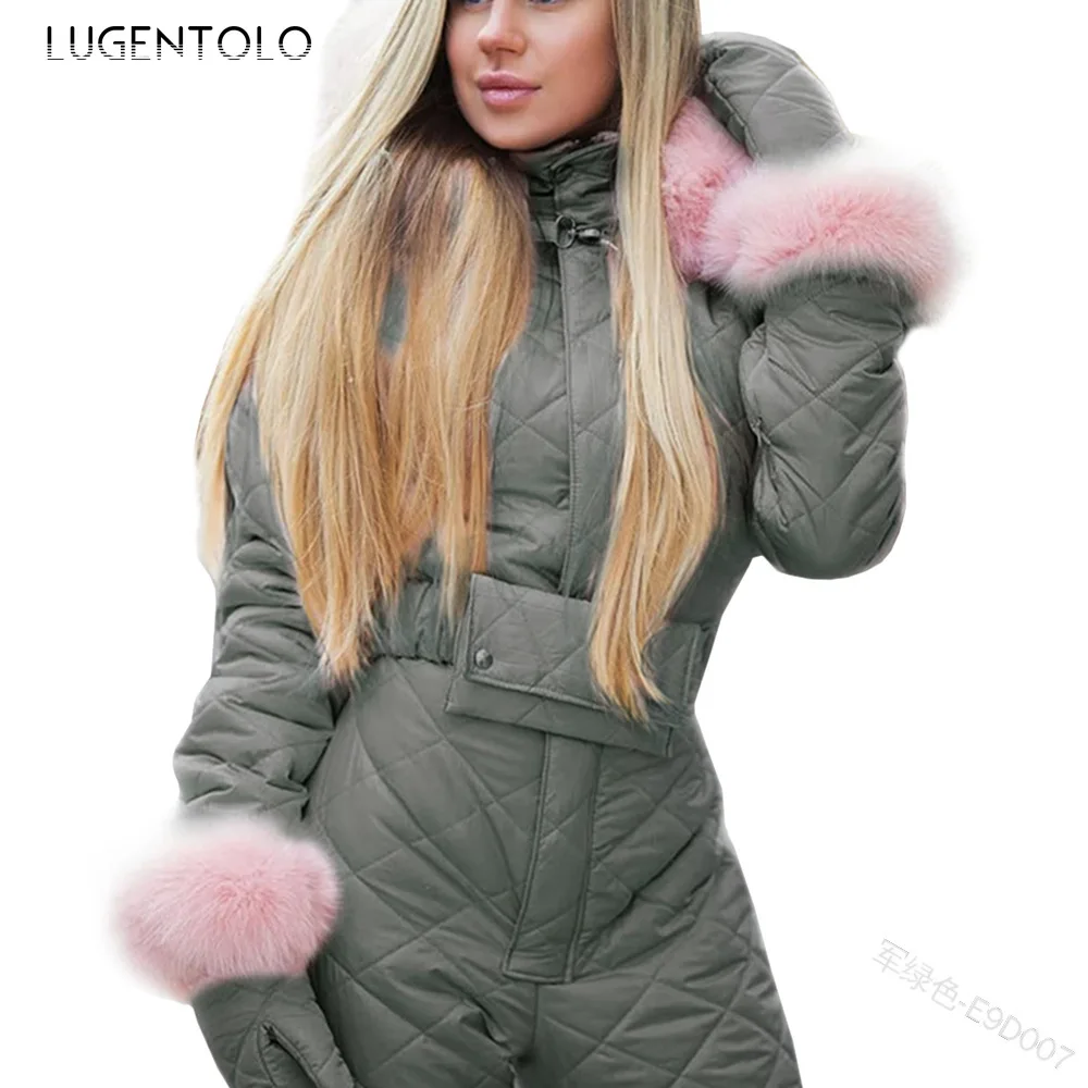 Parkas Women Warm Autumn Winter Hooded Fur Collar Long Sleeve Siamese Parkas Female Casual Slim Solid Parka Lugentolo
Parkas Women Warm Autumn Winter Hooded Fur Collar Long Sleeve Siamese Parkas Female Casual Slim Solid Parka Lugentolo