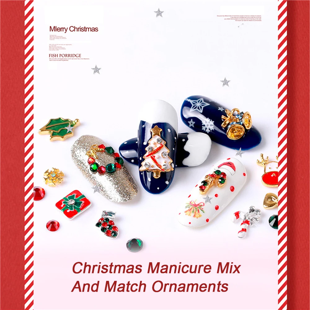 New Flash Micro-drilled Christmas Manicure Ornament Alloy Rivets Pearl Mixed Nail Rhinestones DIY UV Epoxy Resin Mold Decoration
New Flash Micro-drilled Christmas Manicure Ornament Alloy Rivets Pearl Mixed Nail Rhinestones DIY UV Epoxy Resin Mold Decoration