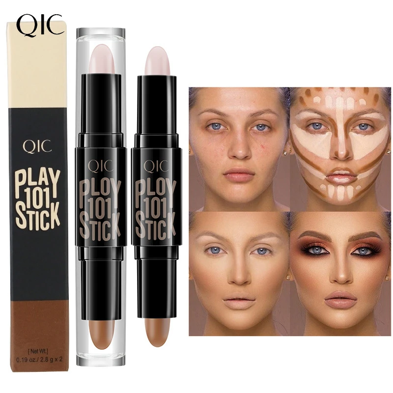 Double-ended contour stick highlight shadow small V face three-dimensional makeup beauty concealer pen
Double-ended contour stick highlight shadow small V face three-dimensional makeup beauty concealer pen