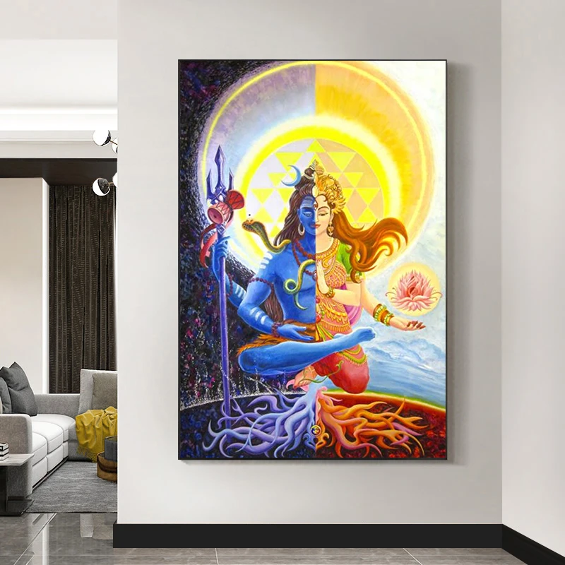 Lord Shiva Hindu God Poster and Prints Canvas Painting Hinduism Wall Art Picture for Modern Hindus Living Room Home Decoration
Lord Shiva Hindu God Poster and Prints Canvas Painting Hinduism Wall Art Picture for Modern Hindus Living Room Home Decoration