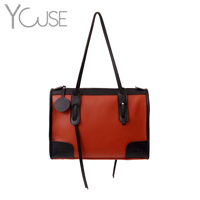 YOUSE Large Capacity Soft Tote Bags For Women Contrast Color Design Shopper Female Shoulder Bags 2021 Fashion PU Leather Handbag
YOUSE Large Capacity Soft Tote Bags For Women Contrast Color Design Shopper Female Shoulder Bags 2021 Fashion PU Leather Handbag