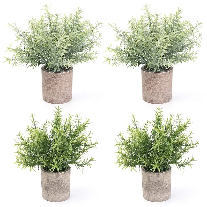 4 Pcs Mini Potted Plastic Artificial Green Plants, Fake Topiary Shrubs Fake Plant, Small Faux Greenery, for Bathroom
4 Pcs Mini Potted Plastic Artificial Green Plants, Fake Topiary Shrubs Fake Plant, Small Faux Greenery, for Bathroom