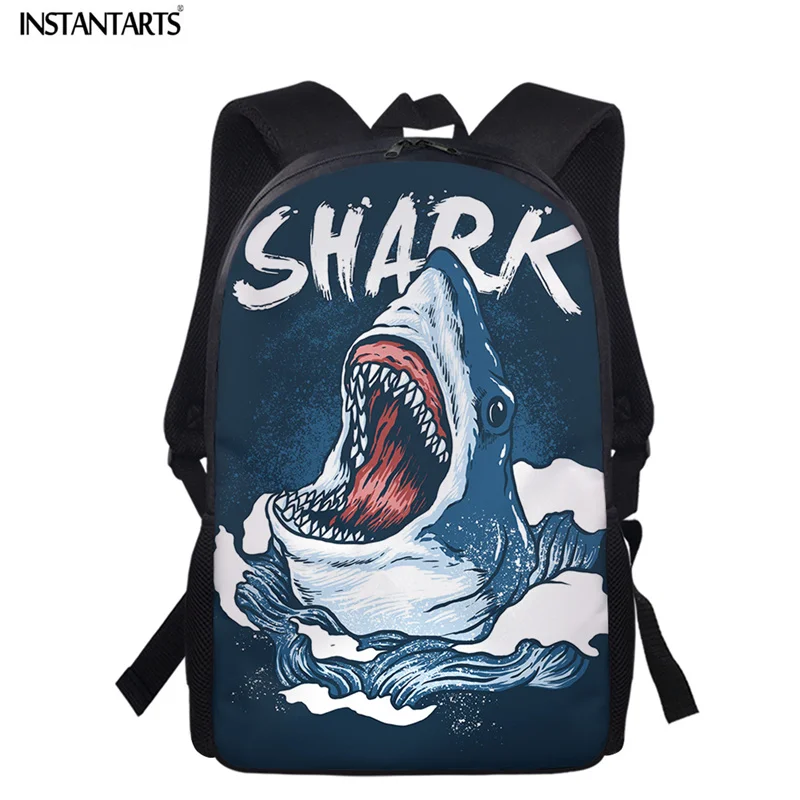 INSTANTARTS Funny Ocean Shark Printing Backpacks Boys Schoolbag Kids Book Shoulder Bags Fashion Satchel Lightweight Soft Bags
INSTANTARTS Funny Ocean Shark Printing Backpacks Boys Schoolbag Kids Book Shoulder Bags Fashion Satchel Lightweight Soft Bags