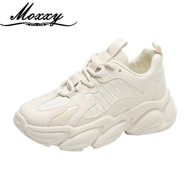 2021 New Casual Dad Shoes Woman Trainers Spring Autumn Sneakers Black Beige Fashion Leather Platform Chunky Sneakers Women
2021 New Casual Dad Shoes Woman Trainers Spring Autumn Sneakers Black Beige Fashion Leather Platform Chunky Sneakers Women