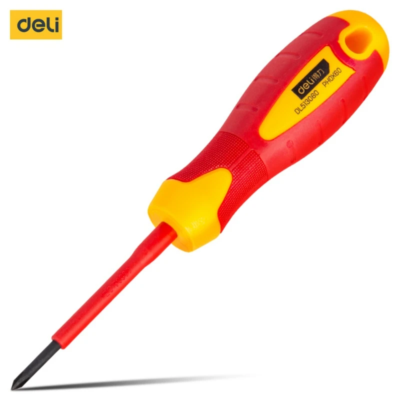 Deli DL513060 Изолированная Отвертка может выдерживать напряжение 1000 В общая термообработка черная головка сильная Магнитная отвертка
Deli DL513060 Изолированная Отвертка может выдерживать напряжение 1000 В общая термообработка черная головка сильная Магнитная отвертка