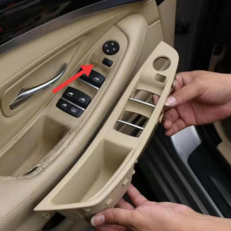 2Set RHD Car Interior Door Handle Inner Door Panel Pull Trim Cover for -Bmw 5 Serie F10 F11 520 525, Red-Brown & Beige
2Set RHD Car Interior Door Handle Inner Door Panel Pull Trim Cover for -Bmw 5 Serie F10 F11 520 525, Red-Brown & Beige