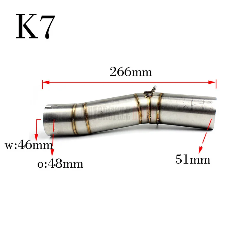 51 мм для K5 K6 K7 K8 GSXR 600 750 GSX-R GSX-R600 GSX-R750 GSX R GSXR600 GSXR750 слипоны среднее звено выхлопная