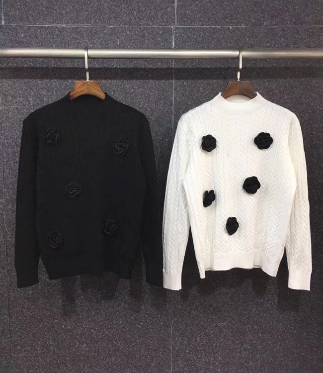 2021 new women fashion three-dimensional flower half high neck simple knitted top 1116
2021 new women fashion three-dimensional flower half high neck simple knitted top 1116