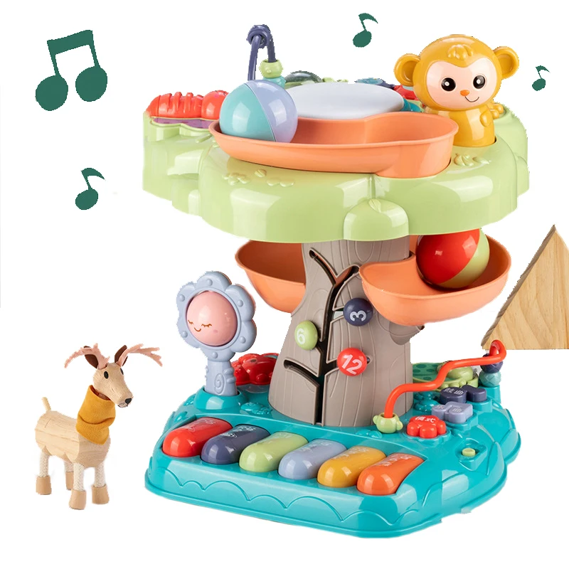 Infant Early Education Parent-child Music Game Table for Children Multifunctional Knock on Piano Tambourine Educational Toy Gift
Infant Early Education Parent-child Music Game Table for Children Multifunctional Knock on Piano Tambourine Educational Toy Gift