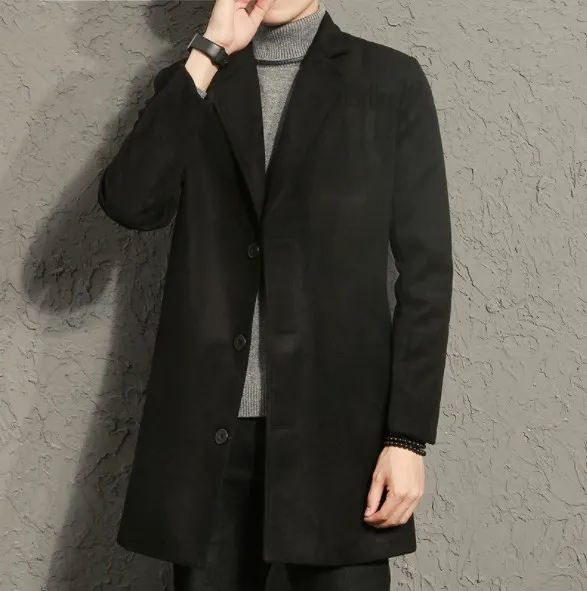 Men's Long Blazer Korean Fashion Trench Coat for Men Black Grey Trenchcoat 2021 Spring Autumn Notched Overcoat Male Plus Size
Men's Long Blazer Korean Fashion Trench Coat for Men Black Grey Trenchcoat 2021 Spring Autumn Notched Overcoat Male Plus Size