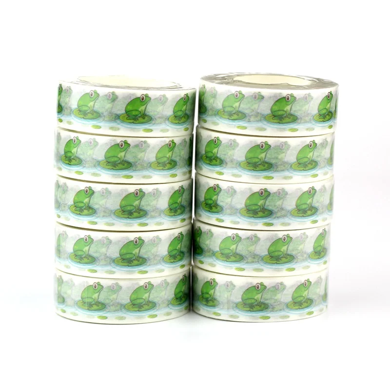 NEW 10pcs Decorative Cute Frogs Washi Tapes DIY Scrapbooking Stickers Masking Tape Kawaii Stationery for School Office Supplies
NEW 10pcs Decorative Cute Frogs Washi Tapes DIY Scrapbooking Stickers Masking Tape Kawaii Stationery for School Office Supplies