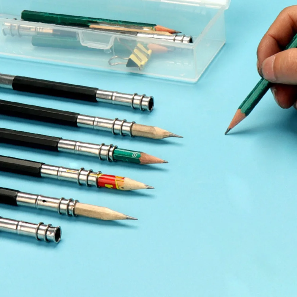 10Pcs Pencil Lengthener Stainless Steel Pencil Extender School Office Supplies
10Pcs Pencil Lengthener Stainless Steel Pencil Extender School Office Supplies