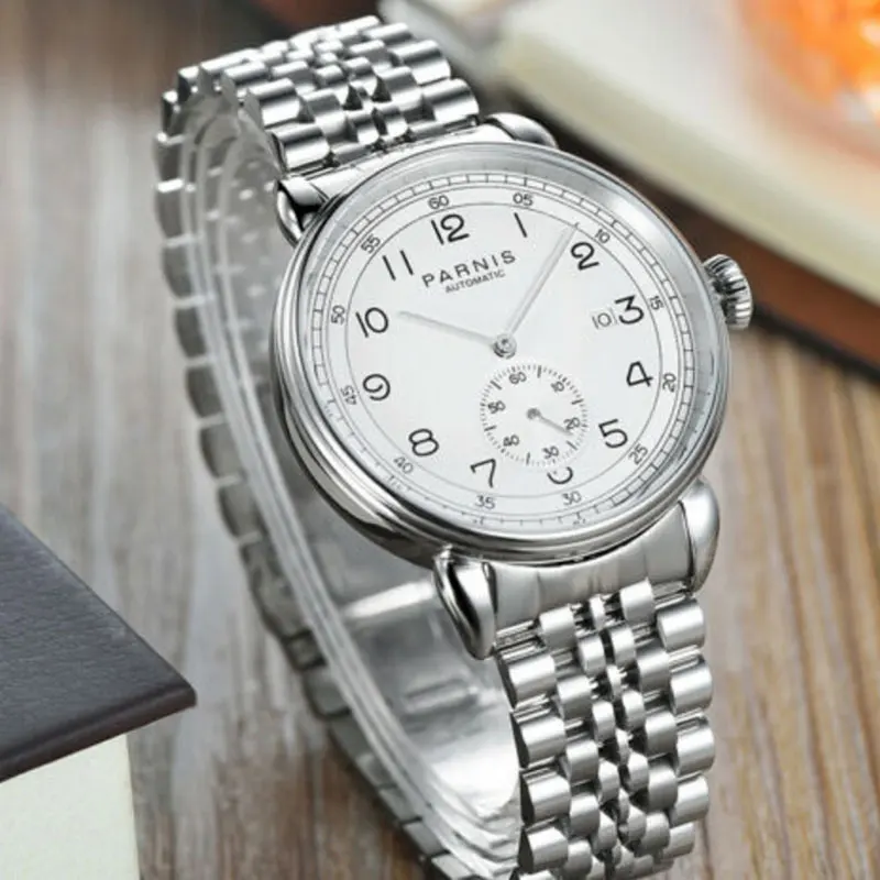 PARNIS Casual Sport Watches for Men White Top Brand Luxury Military Steel Wrist Watch Man Clock Fashion Automatic Wristwatch
PARNIS Casual Sport Watches for Men White Top Brand Luxury Military Steel Wrist Watch Man Clock Fashion Automatic Wristwatch