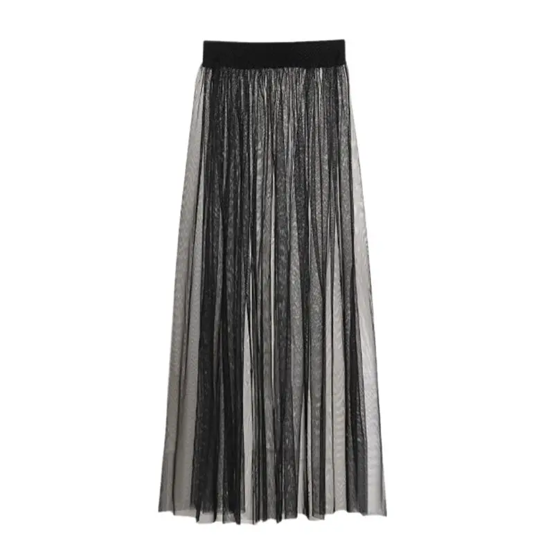 New Fashion See-through Mesh Skirts Sexy Solid High Waist Skirts Fashion Black Female Skirts
New Fashion See-through Mesh Skirts Sexy Solid High Waist Skirts Fashion Black Female Skirts