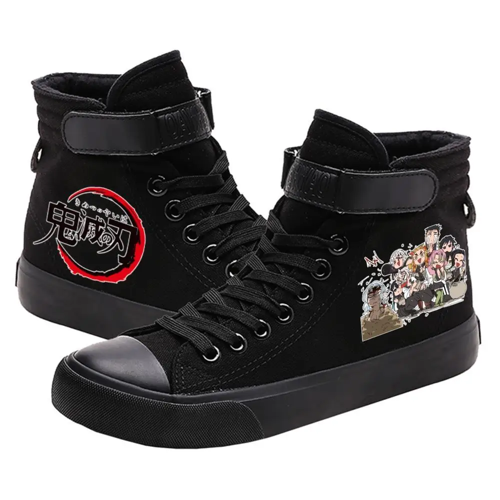 Demon Slayer Akaza pattern high top breathable canvas uppers Kamado Tanjirou college Customized fashion gym shoe
Demon Slayer Akaza pattern high top breathable canvas uppers Kamado Tanjirou college Customized fashion gym shoe