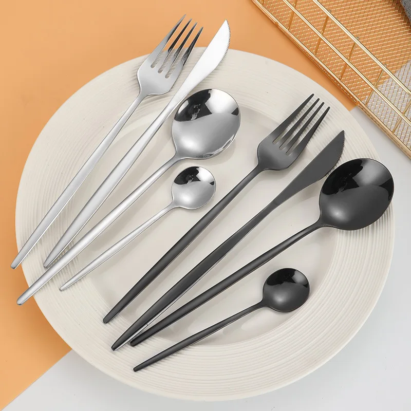 Dinnerware Set 24pcs Gold Stainless Steel Knife Fork Spoon Coffee Spoon Cutlery Set Dishwasher safe Tableware Set Kitchen Home
Dinnerware Set 24pcs Gold Stainless Steel Knife Fork Spoon Coffee Spoon Cutlery Set Dishwasher safe Tableware Set Kitchen Home