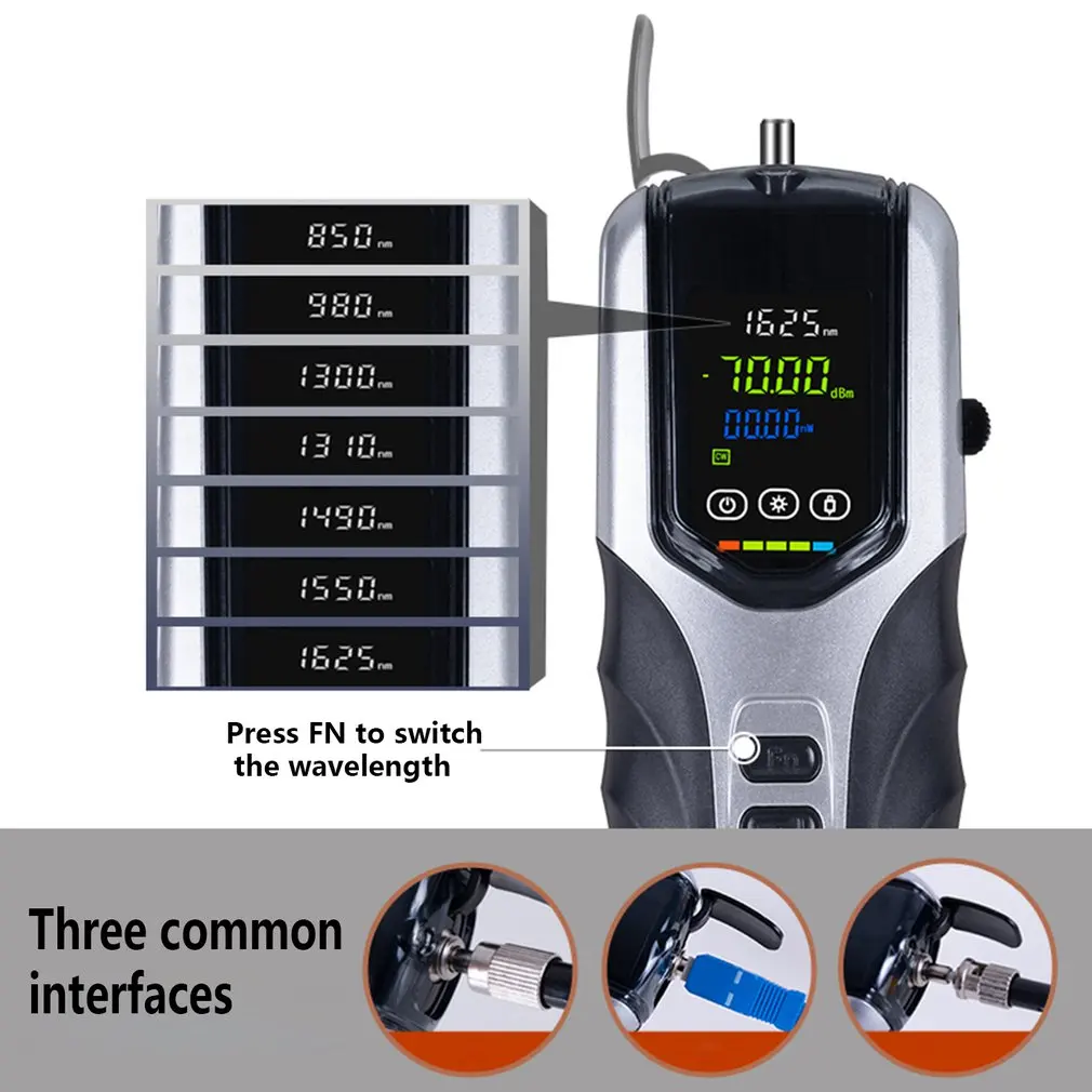 G710 Rechargeable Optical Power Meter Optical Power Detection Instrument Light Decay Tester Light Inspection Tool 
G710 Rechargeable Optical Power Meter Optical Power Detection Instrument Light Decay Tester Light Inspection Tool