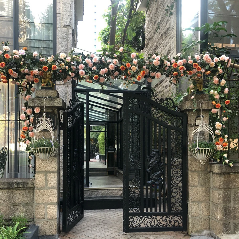 180 cm Red Rose Fake Flowers Vine Home Garden Decoration Wedding Wall Mounted Artificial Flower String Wedding Hanging Rattan
180 cm Red Rose Fake Flowers Vine Home Garden Decoration Wedding Wall Mounted Artificial Flower String Wedding Hanging Rattan