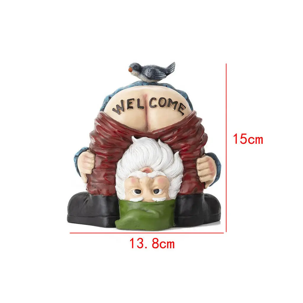 Gnome Statue Garden Ornament Naughty Resin Craft Welcome Decoration for Garden Home Yard Outdoor Figurine Decor
Gnome Statue Garden Ornament Naughty Resin Craft Welcome Decoration for Garden Home Yard Outdoor Figurine Decor