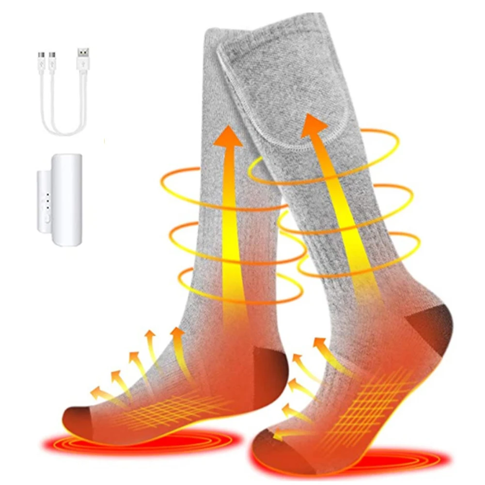 4500mAh Electric Heated Socks Rechargeable Thermal Heating Foot Warmer Electric Socks with 3 Modes for Cycling Skiing Hunting
4500mAh Electric Heated Socks Rechargeable Thermal Heating Foot Warmer Electric Socks with 3 Modes for Cycling Skiing Hunting
