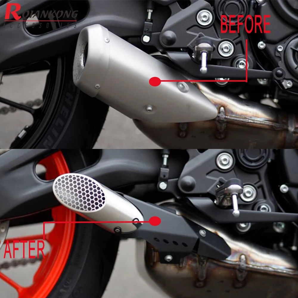 For YAMAHA MT-07 FZ-07 XSR700 XSR 700 XTribute 2018 2019 2020 2021 Motorcycle Exhaust Pipe Muffler Style Exhaust Cover
For YAMAHA MT-07 FZ-07 XSR700 XSR 700 XTribute 2018 2019 2020 2021 Motorcycle Exhaust Pipe Muffler Style Exhaust Cover