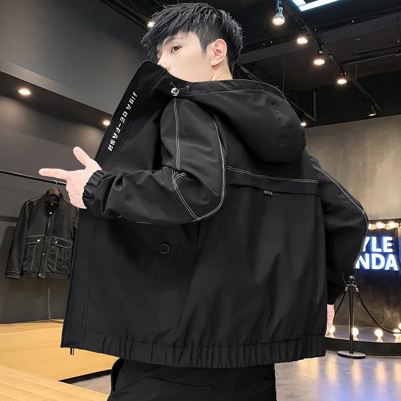 Spring and autumn new jacket men's Korean new hooded work jacket men's fashion casual Top Men's youth men's wear
Spring and autumn new jacket men's Korean new hooded work jacket men's fashion casual Top Men's youth men's wear