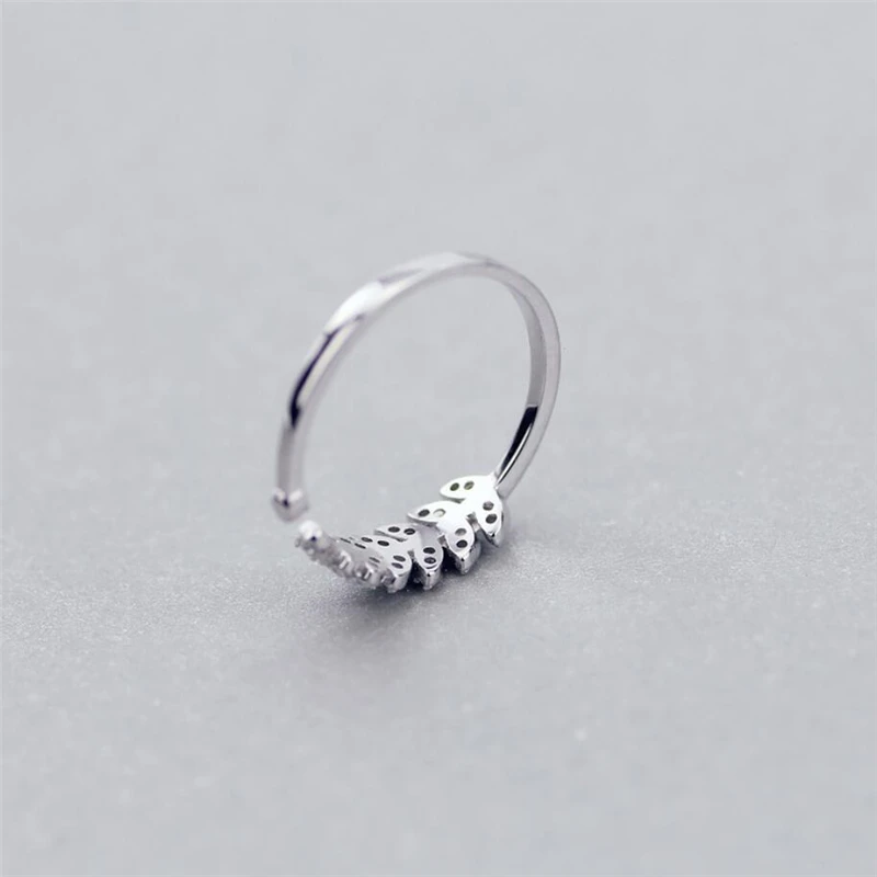 925 Sterling Silver Fresh Sweet Branch Leaf Temperament Personality Fashion Female Trendy Resizable Opening Rings SRI025
925 Sterling Silver Fresh Sweet Branch Leaf Temperament Personality Fashion Female Trendy Resizable Opening Rings SRI025