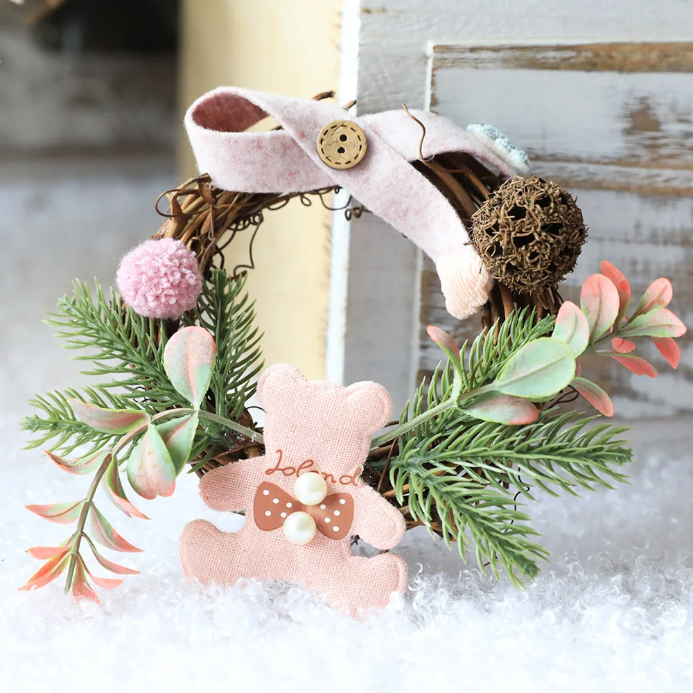 Christmas Rattan Circle Garlands Wreath Door Hanging INS Wind Creative Wool Felt Handmade Shop Window Scene Pendant Decoration
Christmas Rattan Circle Garlands Wreath Door Hanging INS Wind Creative Wool Felt Handmade Shop Window Scene Pendant Decoration