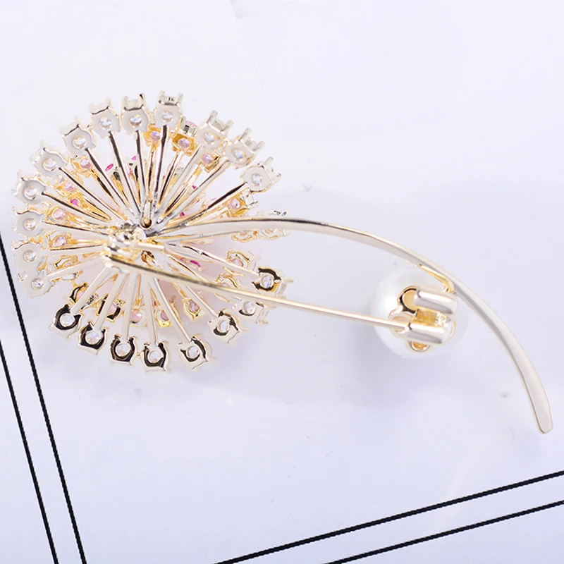 Bad Guy Zircon Brooches for Women's Brooch Pin Golden and Red Dandelion Fashion Jewelry Clothes Scarf Buckle Garment Accessories 
Bad Guy Zircon Brooches for Women's Brooch Pin Golden and Red Dandelion Fashion Jewelry Clothes Scarf Buckle Garment Accessories