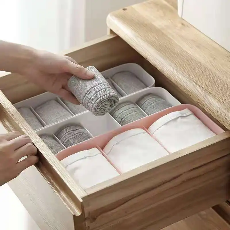 Household Stackable Sock Storage Box Simple Plain Color Multifunctional Split Sock Finishing Storage Box
Household Stackable Sock Storage Box Simple Plain Color Multifunctional Split Sock Finishing Storage Box