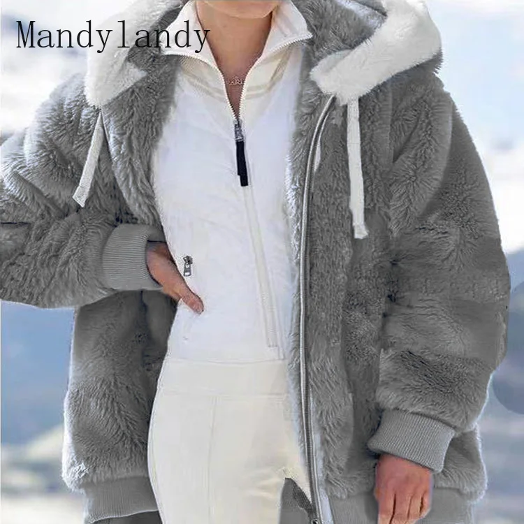 Женское плюшевое пальто Mandylandy, повседневная куртка с длинным рукавом, на молнии, с карманами и капюшоном, зимнее модное однотонное теплое Св...
Женское плюшевое пальто Mandylandy, повседневная куртка с длинным рукавом, на молнии, с карманами и капюшоном, зимнее модное однотонное теплое Св...