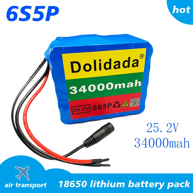 24V 34Ah 6S5P 18650 li-ion battery pack 25.2v 34000mAh electric bicycle moped /electric/lithium ion battery pack
24V 34Ah 6S5P 18650 li-ion battery pack 25.2v 34000mAh electric bicycle moped /electric/lithium ion battery pack
