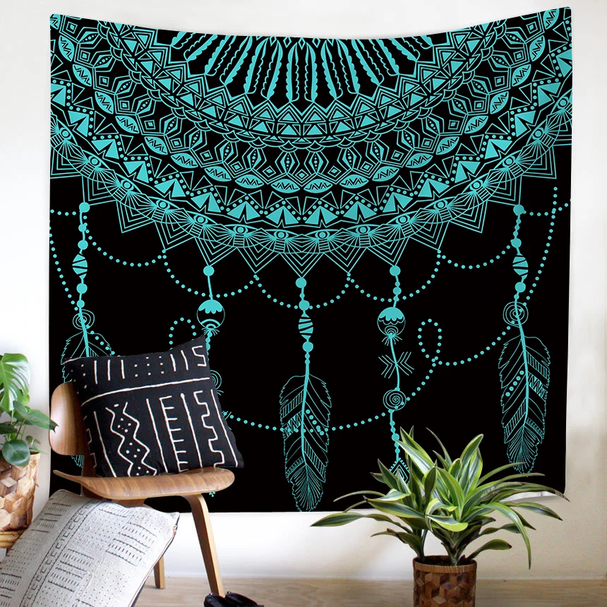 Dreamcatcher Pattern Tapestry Bedroom Living Room Hotel Wall Hanging Tapestry Colored Feathers Background Decorative Cloth
Dreamcatcher Pattern Tapestry Bedroom Living Room Hotel Wall Hanging Tapestry Colored Feathers Background Decorative Cloth