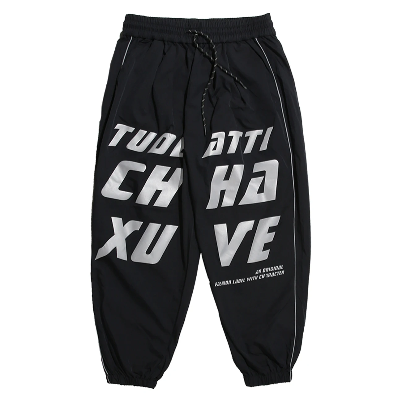 2021 Streetwear Reflective Letter Print Harem Pants Side Stripe Loose Casual Sweatpants Hip Hop Joggers Men Trouser
2021 Streetwear Reflective Letter Print Harem Pants Side Stripe Loose Casual Sweatpants Hip Hop Joggers Men Trouser