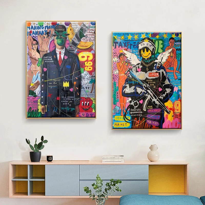Colorful Graffiti Pop Art Movie Star Poster Canvas Painting Print on Wall Art Picture for Living Room Home Decoration Frameless
Colorful Graffiti Pop Art Movie Star Poster Canvas Painting Print on Wall Art Picture for Living Room Home Decoration Frameless
