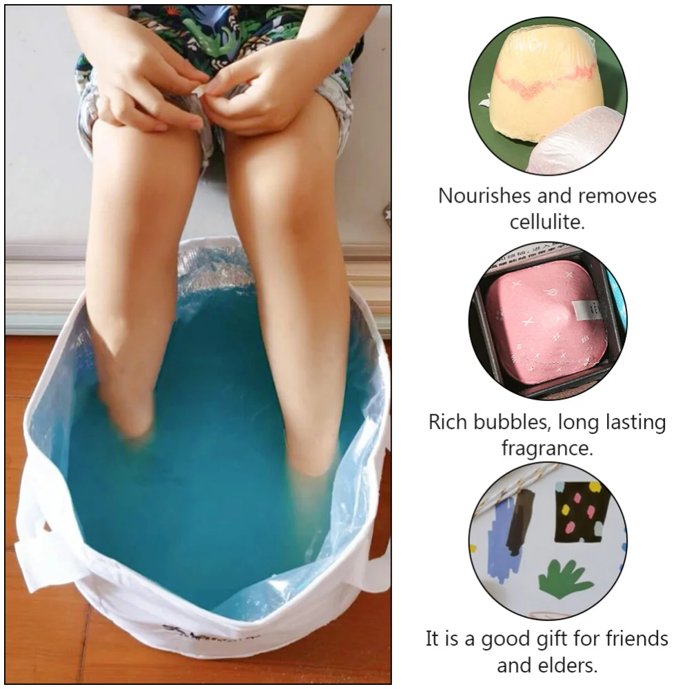 1 Set of Foot Bathing Balls Gift Household Bath Bombs with Bucket (Random Style)
1 Set of Foot Bathing Balls Gift Household Bath Bombs with Bucket (Random Style)