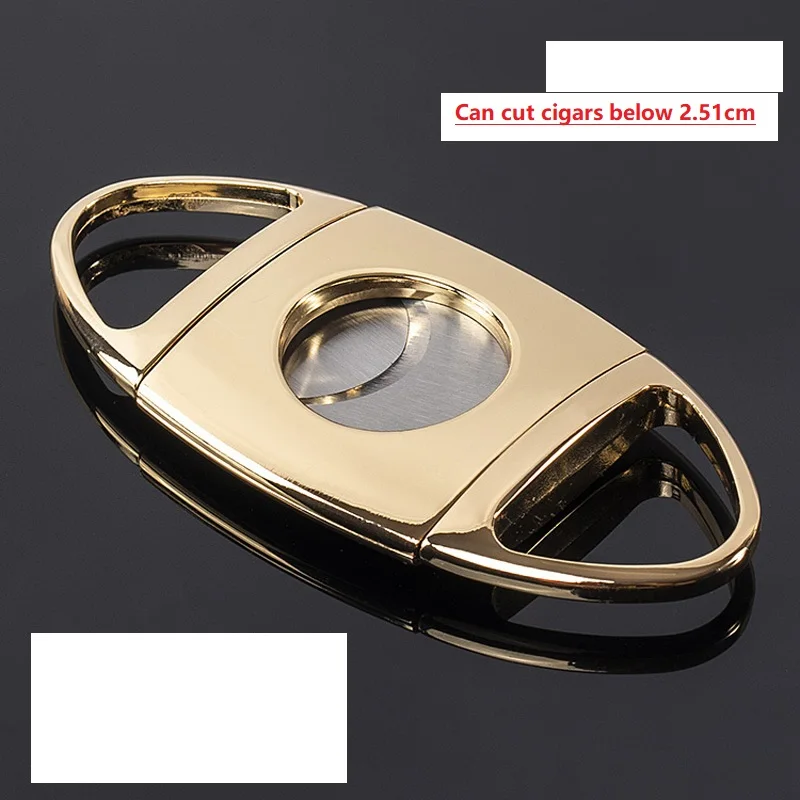 Cigar cutter gold-plated double-edged COHIBA Cuban cigar tool accessories 64 smoke diameter thickened cigar scissors
Cigar cutter gold-plated double-edged COHIBA Cuban cigar tool accessories 64 smoke diameter thickened cigar scissors