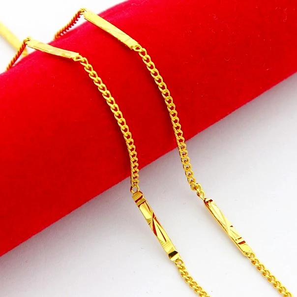 wholesale 24-K Pure gold Chains 2mm Width Link Chain Necklace for Men Women Fashion Jewelry Accessories female necklace
wholesale 24-K Pure gold Chains 2mm Width Link Chain Necklace for Men Women Fashion Jewelry Accessories female necklace